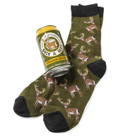 image of Hatley Men's Beer Can Socks Buck A Beer with sku:312471