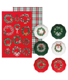 Créations actuelles par Danica : ensemble de bols pincés en forme de torchons et de torchons