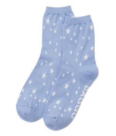 BAGGU Crew Sock Blue Star