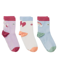 Q for Quinn Socks Pack Unicorn Tales