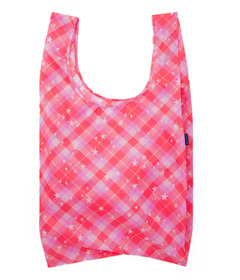 BAGGU Big Baggu Pink Star Plaid