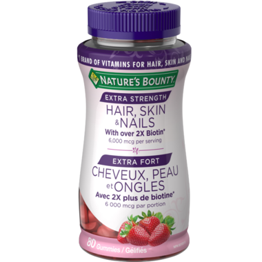 Buy Nature's Bounty Extra Strength Hair, Skin & Nails Gummies At Well ...