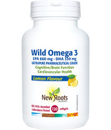 New Roots Herbal Wild Omega 3 EPA 660mg DHA 330mg Lemon