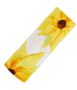 Malabar Baby Certified Organic Cotton Muslin Swaddle Sunflower