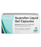 Rexall capsules d'ibuprofène en gel liquide 200 mg