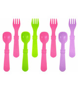 Re-Play Utensils Butterfly Bright Pink, Lime Green and Purple