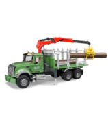 Bruder Toys Mack Granite Timber Truck with Loading Crane & Logs