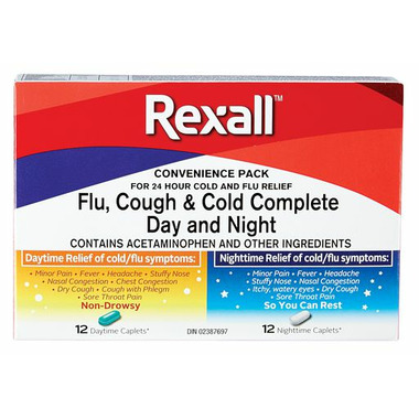 Rexall Flu, Cough & Cold Complete Day and Night Combo Pack Rexall Flu, Cough & Cold Complete Day and Night Combo Pack