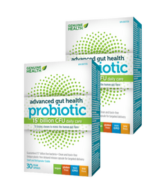 Genuine Health Advanced Gut Health Probiotic 15 Billion CFUs Bundle