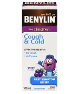 Benylin pour enfants Toux & Sirop contre le rhume