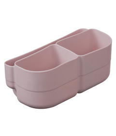 b.box Silicone Mini Bento Buddy Tray for Lunch Box Berry