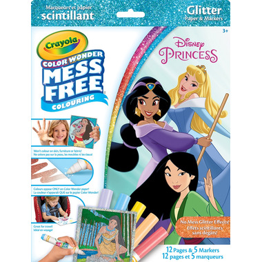 Buy Crayola Color Wonder Mess Free Glitter Kit Disney Princess at