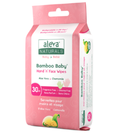 Aleva Naturals Bamboo Baby Hand 'n' Face Wipes 