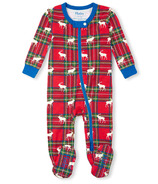 Hatley Infant Footed Coverall Elk Plaid