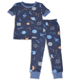 Silkberry Baby Bamboo Short Sleeve Pajama Set Lost In Space