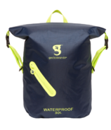 Geckobrands Waterproof Lightweight Backpack Navy & Neon Green
