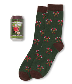 Hatley Little Blue House Men's Woodcutters Ale Beer Can Sock