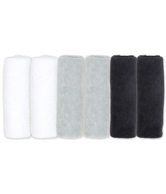 Kushies Bamboo Single Ply Washcloths Grey