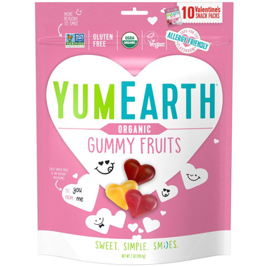 gummy yumearth organic fruit snack packs valentine