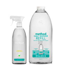 Method Daily Shower Cleaner Refill Eucalyptus Mint Bundle