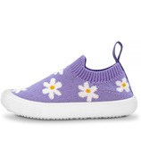 Jan & Jul Chaussures en tricot graphique Purple Daisy