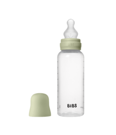 BIBS Round Silicone Medium Flow Baby Bottle Sage