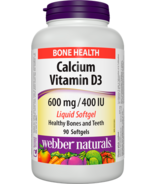 Webber Naturals Calcium with D3, 600mg/400 IU