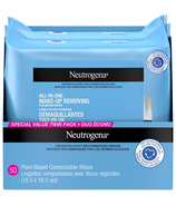 Neutrogena All-in-One Makeup Remover Cleansing Face Wipes Two Pack