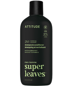 image of ATTITUDE Super Leaves 2in1 Shampoo & Conditioner Bergamot & Matcha with sku:332823