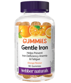 Webber Naturals Gentle Iron Gummies Orange