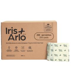 Iris + Arlo Organic Cotton Daily Pads Regular Bulk