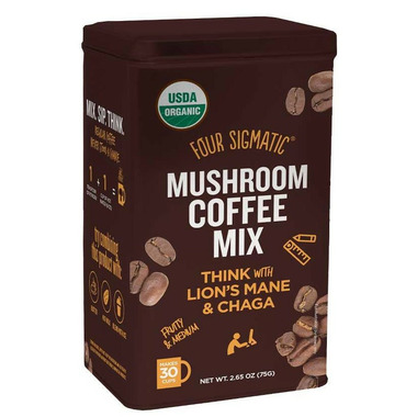 Four Sigmatic Mushroom Coffee Mix with Lion\'s Mane And Chaga Tin Four Sigmatic Mushroom Coffee Mix with Lion\'s Mane And Chaga Tin