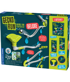 Coffret de démarrage de luxe Thames & Kosmos Gecko Run Marble Run