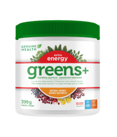 Genuine Health Greens+ Extra Energy Natural Orange