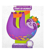 OOLY Colorific Canvas Paint by Number Kit Happy Sloth