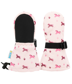 Jan & Jul Toasty-Dry Waterproof Mitten Pink Ponies