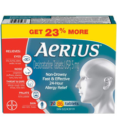Aerius Fast Relief Non Drowsy Allergy Tablets