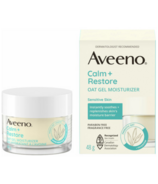 Aveeno gel hydratant pour le visage pour peau sensible `a l'avoine Calm+Restore