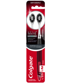 Colgate Optic White Pro Series Charcoal Manual Toothbrush for Adults