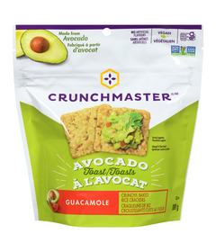 Crunchmaster Avocado Toast Rice Crackers Guacamole