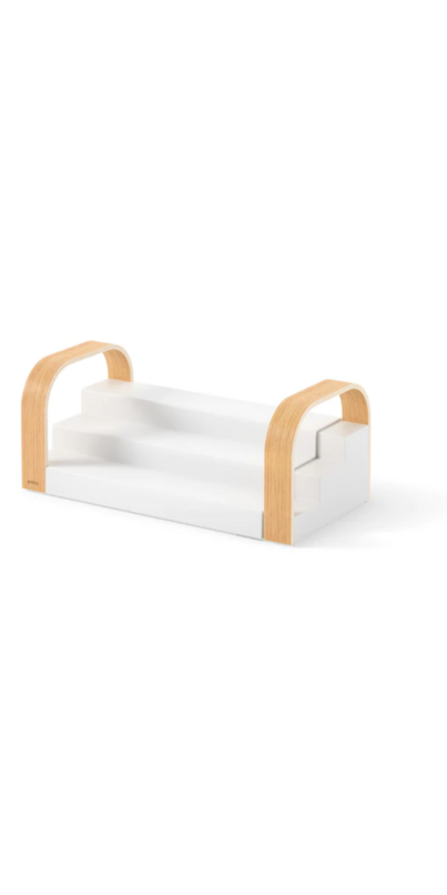 Umbra Bellwood stapelbare bak / organizer medium wit | ZIN Aan Tafel Umbra Bellwood stapelbare bak / organizer medium wit | ZIN Aan Tafel
