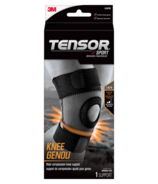 Tensor Sport Fitt Compress Knee Support Noir/Gris Large
