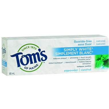 Buy Tom's of Maine Simply White Fluoride-Free Plus Toothpaste at