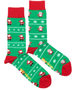 Friday Sock Co. Men's Ugly Christmas Mr. & Mrs. Clause Socks