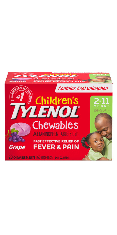 Achetez des comprimés à croquer Tylenol pour enfants contre la