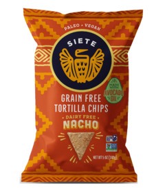image of Siete Grain Free Tortilla Chips Nacho with sku:207584