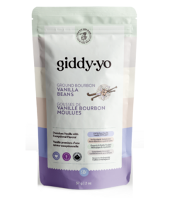 Giddy Yo Raw Ground Bourbon Vanilla Beans