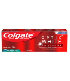 Colgate Optic White Stain Fighter Whitening Toothpaste Fresh Mint Gel
