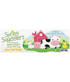 Loot Toy Co. Bath Fizzy with Toy Spring Squigglers