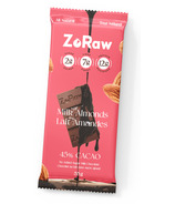 Barre ZoRaw au chocolat au lait et aux amandes avec des protéines